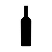 Wine bottle icon vector. Wine illustration sign. bottle symbol or logo. vector