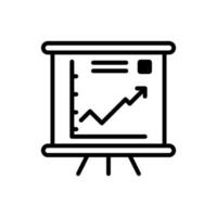 Business analytics icon vector. Data analysis illustration sign. data science symbol. profit graph logo. vector