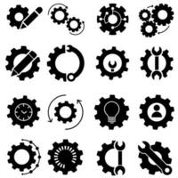 Customisation vector icon set. customize illustration sign collection. mechanical symbol. settings logo. Option mark.