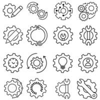 Customisation vector icon set. customize illustration sign collection. mechanical symbol. settings logo. Option mark.