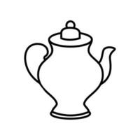 Teapot icon vector. Kettle illustration sign. Tea symbol. Teakettle logo. Hot drink mark. vector