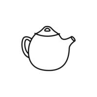 Teapot icon vector. Kettle illustration sign. Tea symbol. Teakettle logo. Hot drink mark. vector