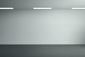 Empty studio room background with spotlight. vector