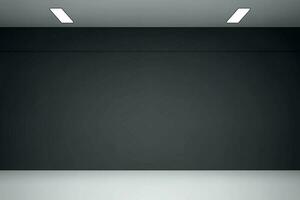 Empty studio room background with spotlight. vector