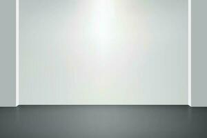 Empty studio room background with spotlight. vector