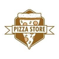 pizza store logo design for you vector