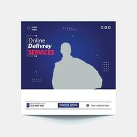 Express delivery service. Fast delivery 24 hours. Delivery in 30 minute. Banner vector for social media ads, web ads, business messages, discount flyers and big sale banners.