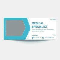 video thumbnail for Medical healthcare and web banner template. promotion banner design for live business workshop. video cover for doctor. Dental clinic social media health service vector