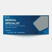 video thumbnail for Medical healthcare and web banner template. promotion banner design for live business workshop. video cover for doctor. Dental clinic social media health service vector