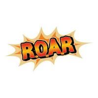 roar text symbol vector design