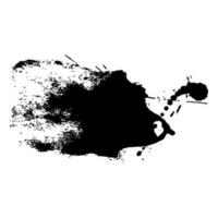 black ink splash brush drop vector