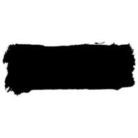 black ink paint brush stroke vector