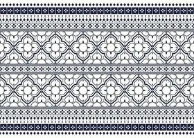 geometric flower and mandala ethnic fabric pattern for cloth carpet wallpaper background wrapping etc. vector