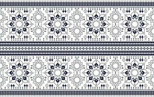 geometric flower and mandala ethnic fabric pattern for cloth carpet wallpaper background wrapping etc. vector