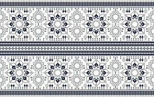 geometric flower and mandala ethnic fabric pattern for cloth carpet wallpaper background wrapping etc. vector