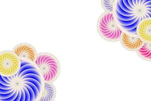 Colorful Flower Vector Abstract Background