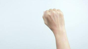 vrouw Holding hand- met gewond pols voelen pijn video