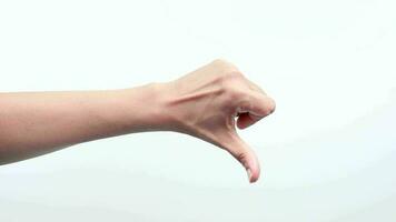 Hand Zeichen nicht gefallen enttäuscht Gefühl Schlecht video