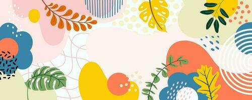 Design banner frame background .Colorful poster background vector illustration