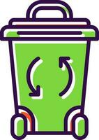 Recycle Bin Vector Icon Design