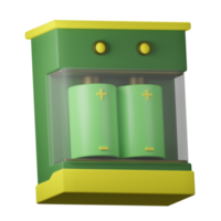 3d batteri energi png