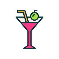 cocktail icon for your website, mobile, presentation, and logo design. vector