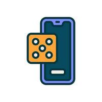 mobile gambling icon for your website, mobile, presentation, and logo design. vector