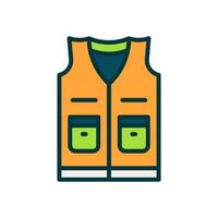 vest icon for your website, mobile, presentation, and logo design. vector