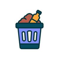 trash icon for your website, mobile, presentation, and logo design. vector