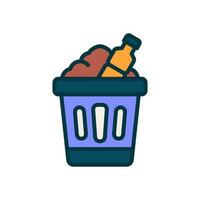 basura icono para tu sitio web, móvil, presentación, y logo diseño. vector