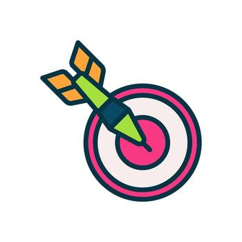 dardo juego icono para tu sitio web, móvil, presentación, y logo diseño. vector