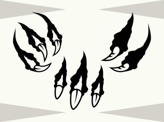 Claw Marks Cut File, Scratches, Ripped, Scratch Mark , Paw Scratch, Rips, Claw Marks Bundle