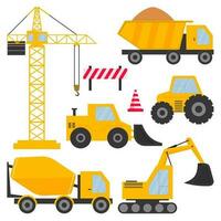 set of construction technic vector