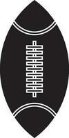 Black and white american football. vector