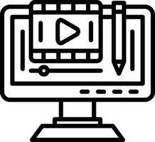 editar vídeo vector icono diseño