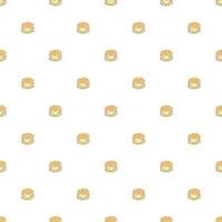 Seamless burger pattern. Drawn hamburger background. Doodle vector hamburger illustration