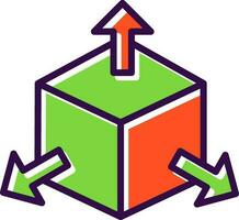 diseño de icono de vector de cubo