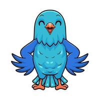 Cute forpus parrotlet bird cartoon vector