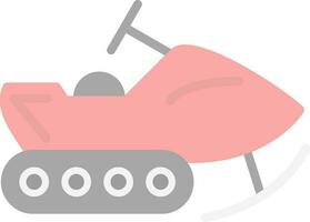 Snowmobile Vector Icon Design