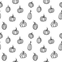 Seamless background with pumpkins for Halloween decorations. vector
