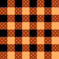 Halloween seamless pattern. Seamless plaid fabric. vector