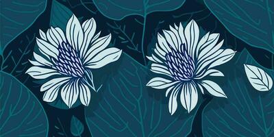 Fabric and Textile Design. Captivating Seamless Aster Flower Pattern in Vector