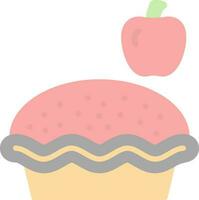 Apple pie Vector Icon Design