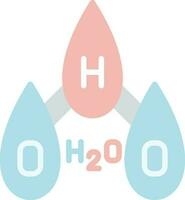 H2O vector icono diseño