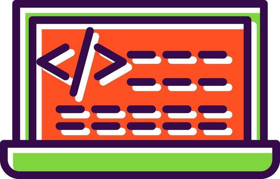 codificación vector icono diseño