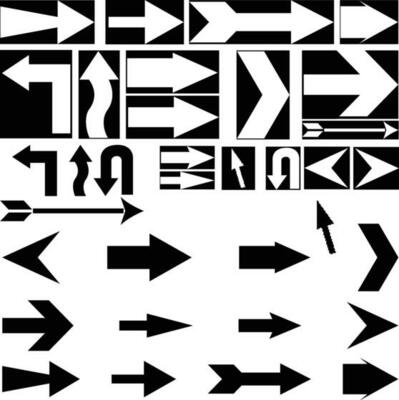 Arrow icon set. Vector illustration, flat design,directional arrow sign or icons set design