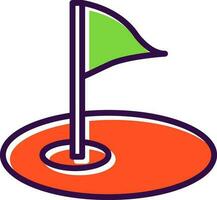 Golf course Vector Icon Design