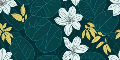 Coastal Inspiration. Exploring Frangipani Flowers in Beach-themed Patterns vector