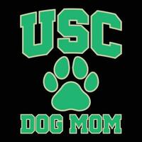 USC perro mamá vector