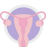 Uterus vector illustration. Perfect for presenting anything about reproduction, insemination or ivf.